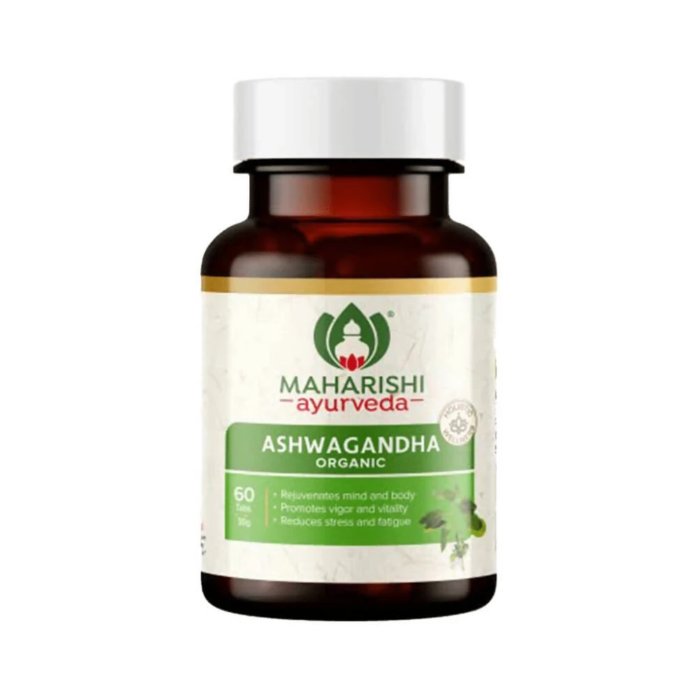 Maharishi Ayurveda Ashwagandha Organic Tablets, 60 Tablets-1.webp